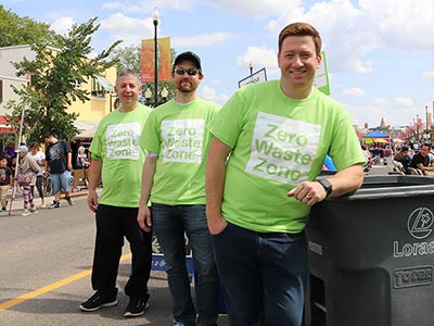 Sun Financial employees volunteer in the Zero Waste Zone