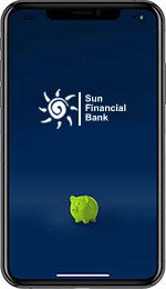 Sun Financial Mobile intro screen